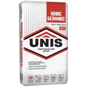 Клей для плитки и камня Unis Белфикс 25 кг