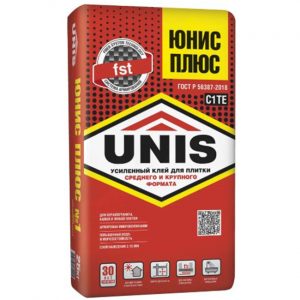 Клей для плитки Unis Плюс 25 кг